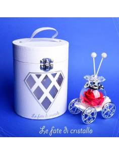 Le Fate Di Cristallo Bomboniere Profumatori ambiente carrozza rosa rossa