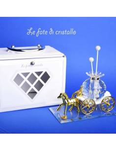 Le Fate Di Cristallo bomboniere profumatori ambienti carrozze dorate