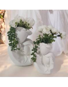 Bomboniere matrimonio originali Ad Emozioni vaso con fiori sposi