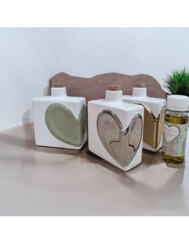 Bomboniere Claraluna Oliere in ceramica con cuori