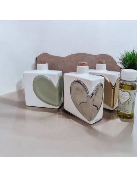 Bomboniere Claraluna Oliere in ceramica con cuori