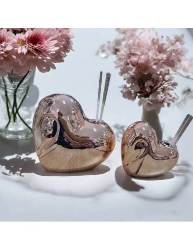 Bomboniere Claraluna Profumatori per ambienti cuori rosa dorati