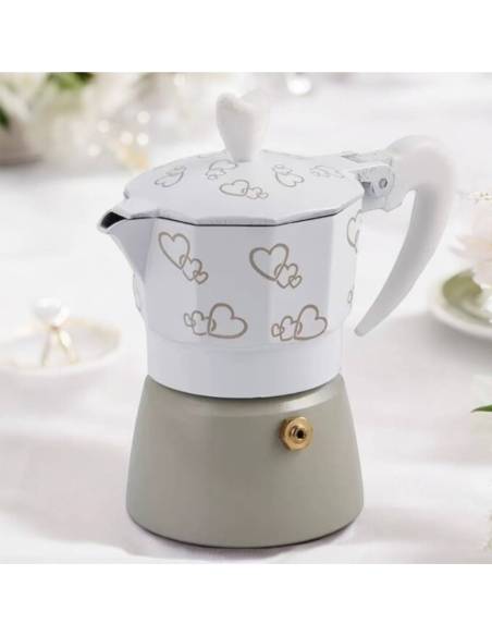 Bomboniere matrimonio utili cucina moka cuori