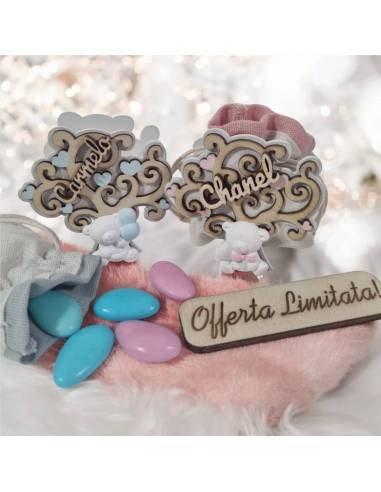 Scatole portaconfetti nascita prezzi stock orsetti con nome