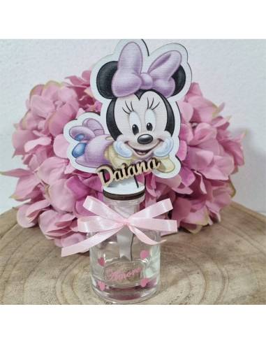 Bomboniere profumatore bottiglia in vetro con cuori e frasi Gioia