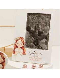 Claraluna bomboniere Comunione personalizzate portafoto bambina