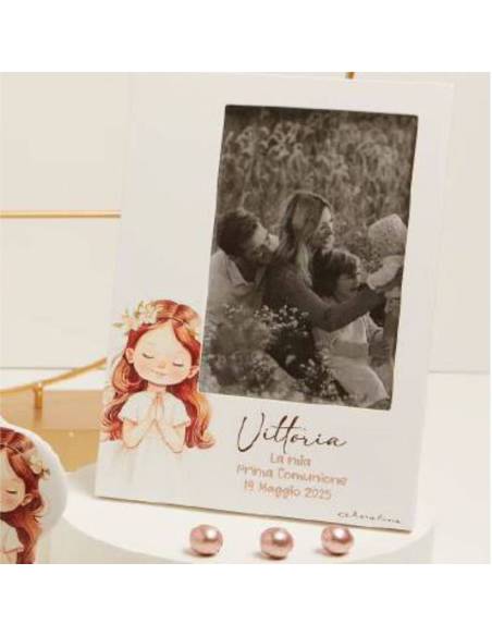 Claraluna bomboniere Comunione personalizzate portafoto bambina