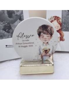 Statuetta Comunione bambino Claraluna personalizzate e moderne