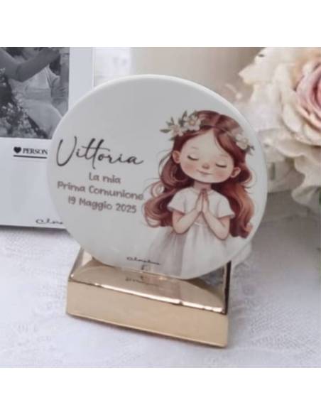 Statuetta Comunione bambina Claraluna personalizzate e moderne