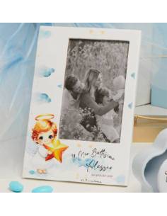 Bomboniere Claraluna Portafoto Battesimo personalizzato per bimbo