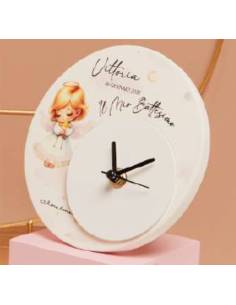 Bomboniere angeli Claraluna personalizzate orologio Battesimo