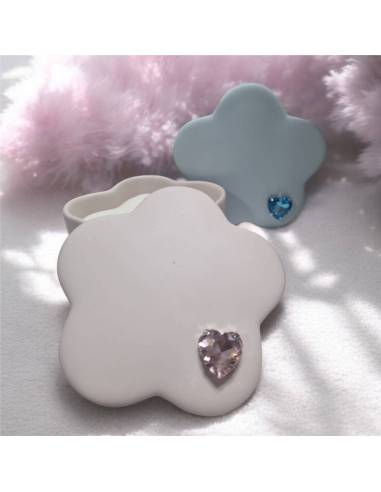 Claraluna bomboniere Battesimo candele cuore diamante