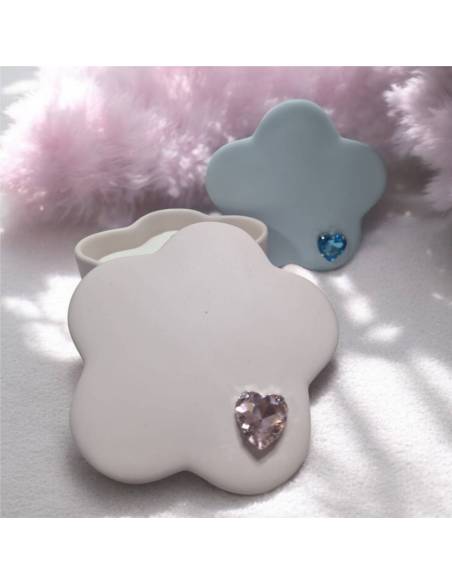 Claraluna bomboniere Battesimo candele cuore diamante