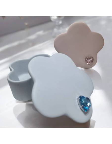 Claraluna bomboniere Battesimo portagioie cuore diamante