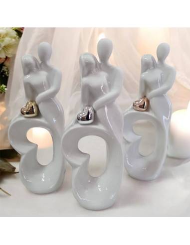 Bomboniere Claraluna matrimonio e anniversari sposi stilizzati