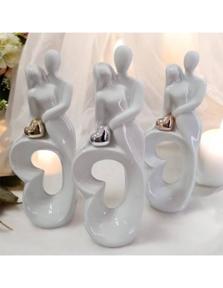 Bomboniere Claraluna matrimonio e anniversari sposi stilizzati