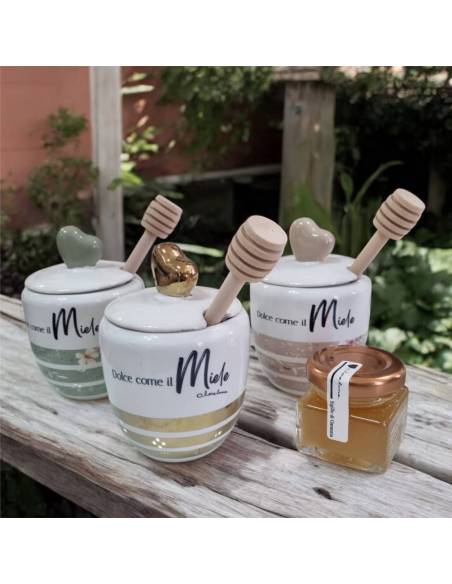 Bomboniere Claraluna vasetto portamile in ceramica frase