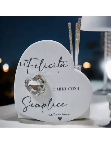 Diffusore d'ambiente Claraluna cuore frase diamante cuore