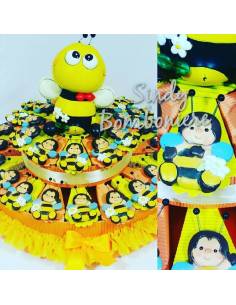 TORTA BOMBONIERA  APE MAGNETE 31 NASCITA BATTESIMO COMUNIONE CRESIMA COMPLEANNO