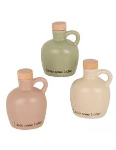 Bomboniere utili oliera in ceramica frase 3 colori
