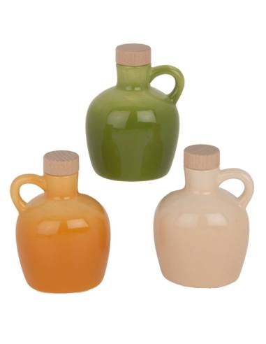 Bomboniere matrimonio utili ed economiche oliera in ceramica 3 colori