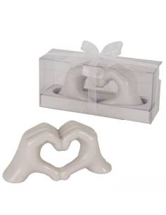 Bomboniere matrimonio mani che formano un cuore