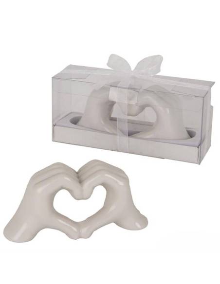 Bomboniere matrimonio mani che formano un cuore