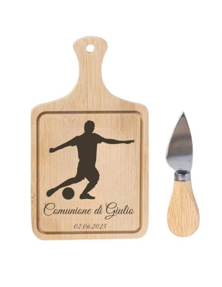 Bomboniere utili tagliere calcio personalizzato incluso coltello| Sindy Bomboniere