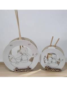 Bomboniere Piccolo principe Comunione personalizzate profumatore tondo