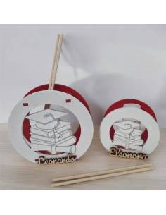 Bomboniere laurea profumatore tocco con personalizzazione nome