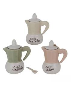 Bomboniere utili cresima zuccheriera a forma di moka