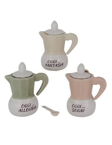 Bomboniere utili cresima zuccheriera a forma di moka