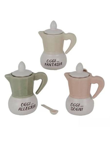 Bomboniere utili cresima zuccheriera a forma di moka