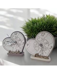 Bomboniere utili Comunione orologio albero della vita personalizzatologio cuore personalizzato con nome