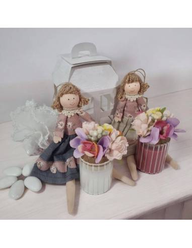 Bomboniere Comunione candele profumate con bambola