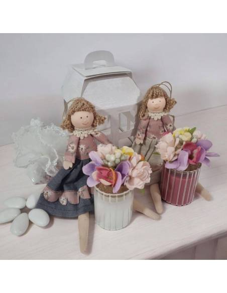 Bomboniere Comunione candele profumate con bambola