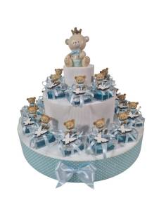 Idee bomboniere Battesimo per bambino color orsetto