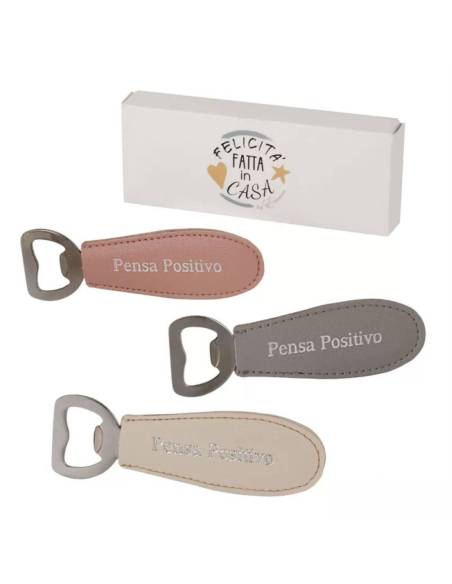 Bomboniere utili apribottiglie frase pensa positivo