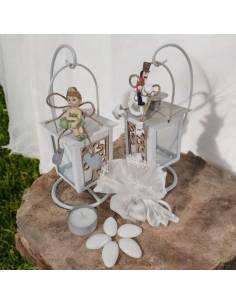 Bomboniere a lanterna albero della vita su stand candela