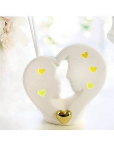 Bomboniere matrimonio stock profumatore led sposi