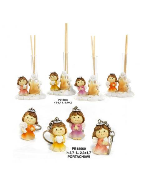 Profumatori Bomboniere Comunione Angeli colorati