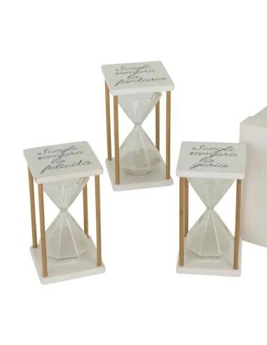 Clessidra Bomboniera frasi oggetto d'arredo dalle linee moderne