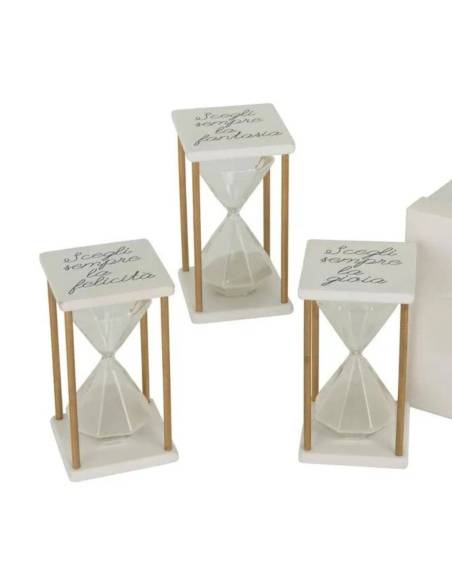 Clessidra Bomboniera frasi oggetto d'arredo dalle linee moderne