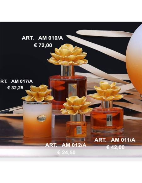 Bomboniere Marechiaro linea margareth arancio profumatori capodimonte