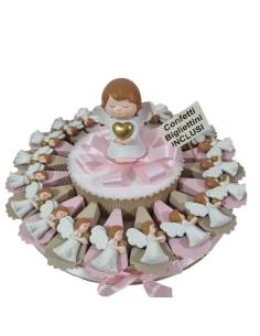 Bomboniere Comunione complete bambina angelo torta per confetti