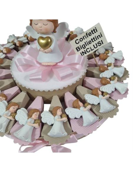 Torta bomboniere Comunione femmina angioletto