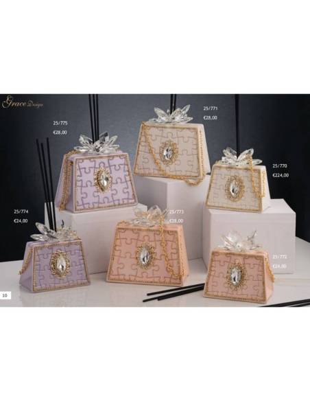 Diffusori ambiente bomboniere borsetta Grace Design