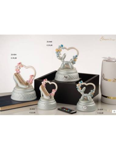 Bomboniere cuore palloncini lampade led Grace Design