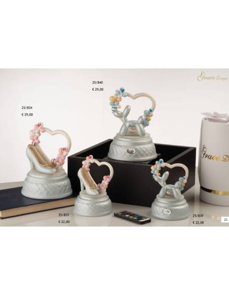 Bomboniere cuore palloncini lampade led Grace Design