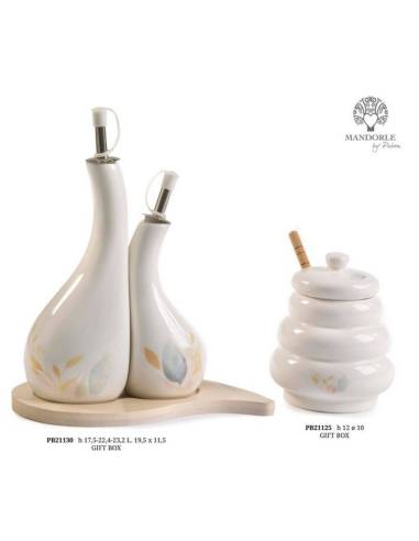 Bomboniere utili per la tavola in porcellana bianca e decoro tenue